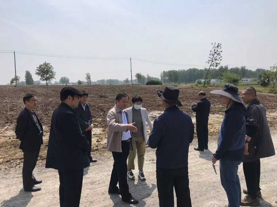 崔兴浩局长一行还视察了垓下遗址考古挖掘现场,亲切慰问了考古工作