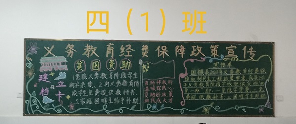 濠城中心小学开展义保经费宣传月活动
