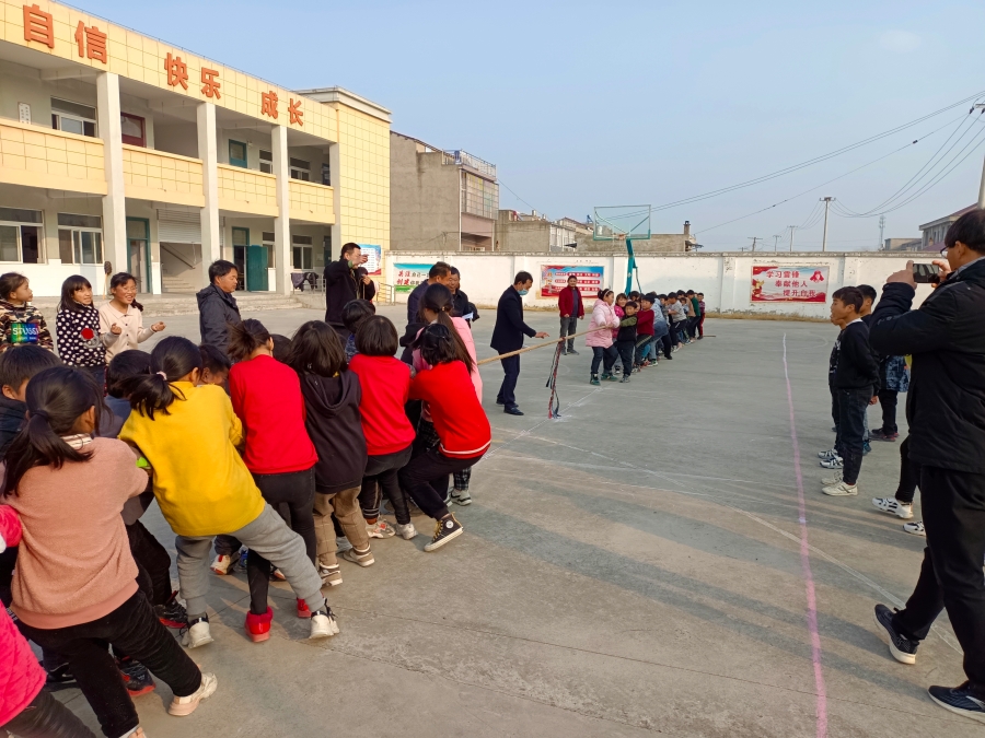 杨庙严圩小学举办冬季运动会_固镇县人民政府