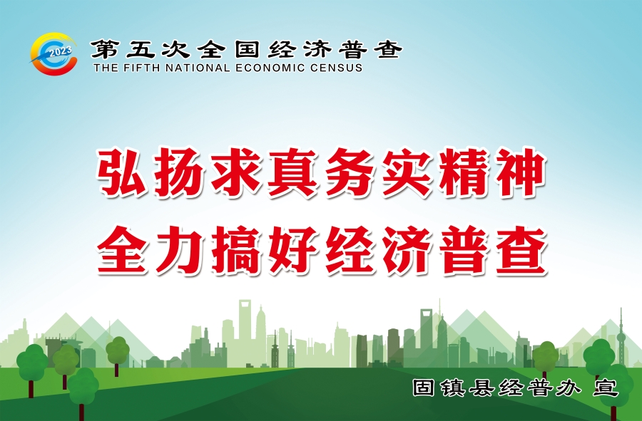 固镇县第五次全国经济普查宣传海报